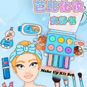 Paper Doll Makeup kit Paper Doll Book/Mainan kertas patung kanak/mainan kanak_kanak/Kertas patung kanak