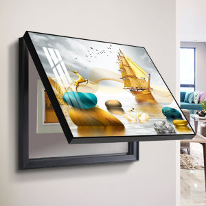 Meter Box Decorative Painting Punch-Free Light Luxury and Simplicity Modern Covering Living Room Switch Box Source Distribution Cabinet Switch Box