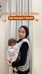Gendongan Bayi Model Terbaru Gendongan Bayi Kaos Geos Motif BY-44-01 + Kantong Gendongan Bayi Samping Geos Baby Motif Sling Bayi Baby Carier hipseat