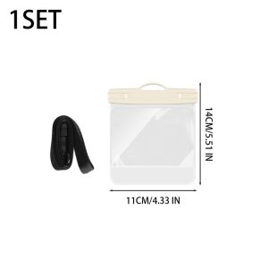 Waterproof Touchscreen Case For Samsung Z Flip Series Foldable Phones Made From High-Transparency TPU Cell Phone Case Dry Bag with Lanyard