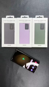 Case Samsung S22+ S22 Ultra S23 S23+ S23 Ultra S24 S24+ S24 Ultra S25 S25+ S25 Ultra Smart View Case Wallet Leather Phone Cover