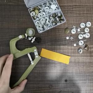 40-130Sets 17mm Jeans Buttons Shank Button with Pliers Sewing-Free Change Waist Size Buttons for Jeans Coat Sewing Accseeories