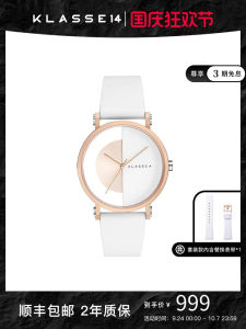 KLASSE14นาฬิกาคู่รักนาฬิกาควอตซ์ฉลุลายแบรนด์เนมดีไซน์เนอร์จากอิตาลีสำหรับผู้ชายและผู้หญิงของขวัญวันเกิด