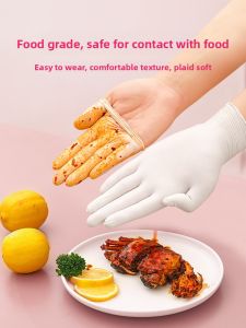 DINGQING | Food Grade Kitchen Nitrile Gloves for Cooking and Dishwashing