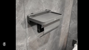 Suction Cup Toilet Paper Holder Left / Right Dispensing Punch-Free Installation Upgraded Double Suction Cup Fits Any Corner