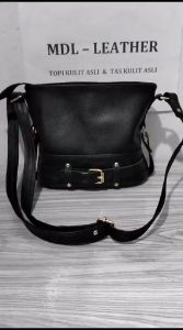 Tas Kulit Wanita Asli Garut Model Papirut Gesper