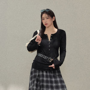 ZHANGDAREN | Bộ Đầm A-line Vintage Mỏng Dài Màu Đen