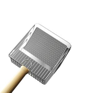Two-In-One Metal Stainless Steel Cat Litter Scoop Large Size Shovel for Cat Poop Mineral Sand Tofu Sand Net Shovel Pet Supplies