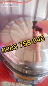 Nồi hấp bánh bò  bánh bèo 3 tầng hấp và 1 khoang nước . đường kính 35cm