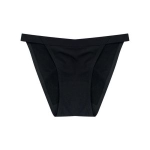 Hottie Low Waist Thin Ice Silk Seamless Girls Underwear One Piece Simple Style Summer Briefs Youth Nylon Solid Color Panties