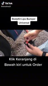 Lips Bumper Samurai HITAM CARBON mobil ceper Duck Tail Samurai Lip protector List Bumper bodykit exterior variasi modif mobil murah keren lowering kit acc mobil CAR aksesoris sedan suv agya ayla jazz brio city samurai rubber skirt