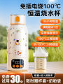 Portable Wireless Milk Tea Maker Baby Formula Milk Powder Warmer Stainless Steel Heating Pot for Travel Outdoor Touch Control. 
