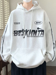 Trendy Hoodie Sweatshirt for Teens And Young Adults Spring Autumn Loose Fit Printed Casual Streetwear Style Boys Fashionable