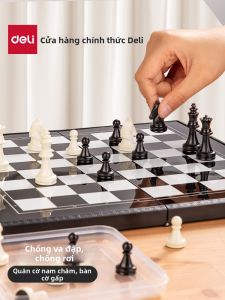 deli | Bộ Cờ Tướng Gấp Di Động Có Từ