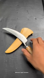 PISAU RAUT BAMBU Baja Per Asli Kuat Tebal Meraut Kayu Kupas Buah Tani Kebun Serbaguna