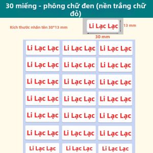 JUDUODUO | Nhãn Dán Tên Chống Nước Đặt Hàng Theo Yêu Cầu