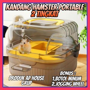 KANDANG HAMSTER PORTABLE MODEL TRAVEL 2 TINGKAT《PICTURE 4》