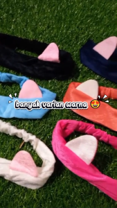 (BISA COD)HAIR BAND KOREAN CAT BANDANA RAMBUT KOREA LUCU BANDO WANITA KUCING UNTUK CUCI MUKA MAKEUP