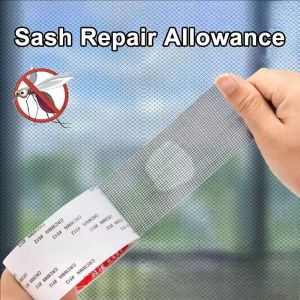 6M Window Screen Repair Tape Self Adhesive Mesh Tape Net Door Fix Patch Anti Insect Mosquito Mesh Broken Holes Repairing
