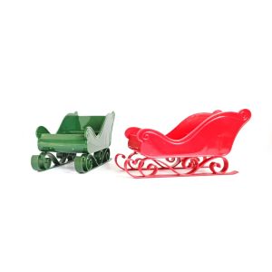 Mini Cute Christmas Sleigh Ornament for Office Desk Decor Accent Holiday Office Gift Desk Calendar Office Bookshelf Home Decor