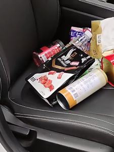 PU Leather Storage Fashion Handbag Container Car Seat Large Capacity Storage Pocket Car Seat Backrest Storage Tote Bag