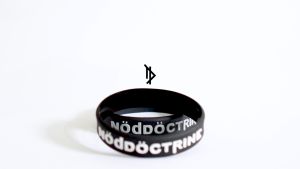 Gelang Karet Gelang Distro Pria NodDoctrine LOGO Hitam Putih