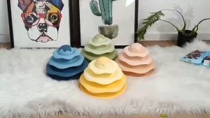 Cat Tower Ball Spinning Balls Toy Mainan Bola Kucing Bertingkat 3 Layers Teaser Pet Toys Cat Toys