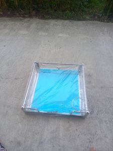 Bàn thiên ngoài trời. bàn ông táo bắt tường 35cm x 35cm. inox 201 inox 304