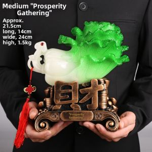 sanstyle | Wealth Attracting Jade Cabbage Display Ornament