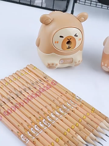 Cute Cartoon Capybara Hand-cranked Sharpener Pencil Automatically Enters Pengasah Pensil Stationery