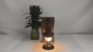 JOYINLED Outdoor Wall Lamp Antique Loft Wood Glass Chandelier Bar Sconces Vintage Industrial Retro Wall Sconce for Bedroom