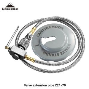 Campingmoon | CAMPINGMOON Z21-70 Outdoor Split Stove Accessories Flat Gas Tank Extension Line With Valve Camping Stove Extension Pipe Adapter