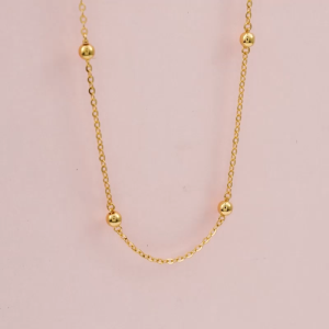 CHOW SANG SANG 周生生 999 24K Solid Gold Dazzling Beads Chain Necklace for Women 47cm 95480N Price-by-Weight Approx. 3.7g Gold