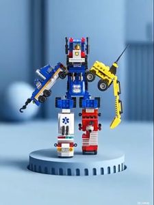 8in1 Engineering Truk Model Mainan Block Mainan Anak Perempuan Mainan Edukasi Anak(bisa digabungkan)