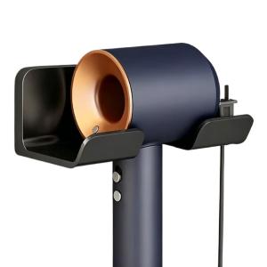 Giá Đỡ Máy Sấy Tóc Treo Tường - Kệ Nhựa Một Tầng Cho Phòng Tắm Để Sắp Xếp Máy Duỗi Tóc Và Phụ Kiện