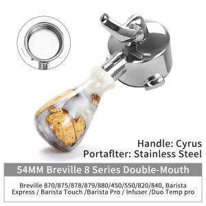 AliKisscafe 54mm Coffee Bottomless Portafilter Naked for Breville Sage 870 878 879 Espresso Machine Accessories Barista Tools