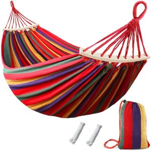 เปลยวนผู้ใหญ่ 280X80CM เปลญวนผ้าใบ วิธีกระเป๋าและเชือกบ้าน เปลเดินป่า หนังสือสำหรับชมชู้ คู่ด้วย