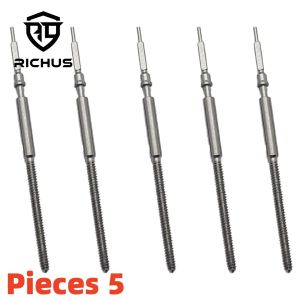 RICHUS Watch Stem Stainless Steel Spare Parts Fit Miyota 9015 Crown Movement Watch Parts Crown Stem Watch Accessories