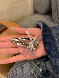 Trendy Sweet Cool Metal Hair Clips Duckbill Womens Style Alloy Wave Heart Shaped Hair Accessories Fresh out New Fashion