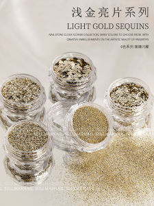 Pha Lê Champagne Màu Vàng Nhạt Dụng Cụ Làm Móng Tay Pha Lê Rải Không Đều Dụng Cụ Trang Trí Móng Tay Dụng Cụ Làm Đẹp Thường Ngày