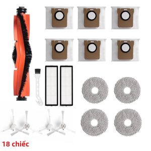 Bộ Phụ Kiện Máy Hút Bụi Robot Xiaomi X20+ X10+ - Bộ Thay Thế Chổi Quét Chính Bộ Lọc Hepa Chổi Bên Cho X20 Plus X10 Plus