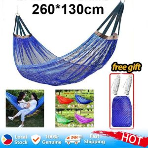 Travel Hammock with Storage Bag Duyan Ice Silk Hammock Camping Hiking Outdoor Foldable Hammock 200KG