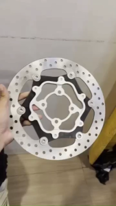 Front Disc CNC 260MM ROTOR DISC / CNC FLOATING BIG DISC PLATE 4 HOLES MIO / CLICK / BEAT / WAVE / M3
