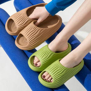 Summer Thick Bottom Slip-On Slippers for Men And Women Indoor Outdoor Home Bathroom Anti-Slip Slipper Comfortable Home Shoes