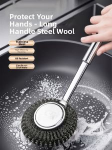MANJIELI | Kitchen Long Handle Cleaning Brush