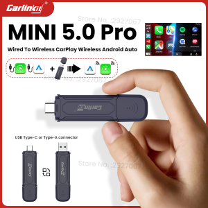 CarlinKit MINI 5 Pro Wireless CarPlay Adapter Plug and Play Android Auto Box USB Dongle for OEM Car WiFi Bluetooth Auto Connect