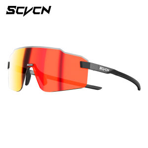 SCVCN | SCVCN Running Cycling Glasses Hiking Camping Sunglasses Men Outdoor Sports Equipment MTB Road Bike UV400 Bicycle Racing Eyewear