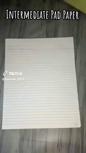 intermediate pad paper(one pad 70page) long pad