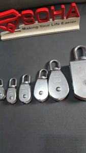 TK-38 Katrol Tali Kerekan Manual Serbaguna Anti Karat Stainless Swivel Pulley Alat Angkut Barang