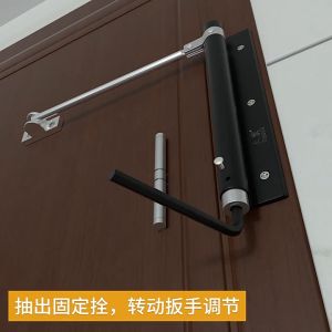 Home door closers with a load capacity of 30-40 kg Aluminium automatic door closers Simple automatic rebound door closers